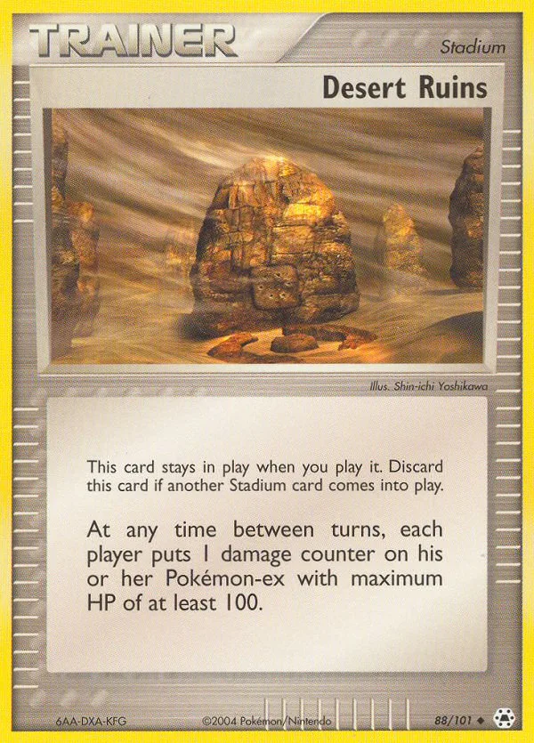 Desert Ruins #88 EX Hidden Legends Pokemon card
