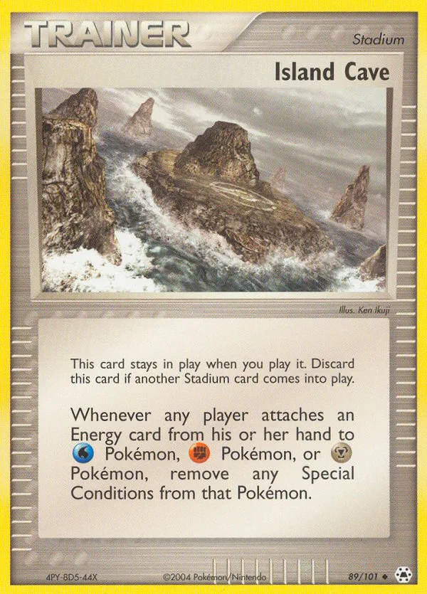 Island Cave #89 EX Hidden Legends Pokemon card
