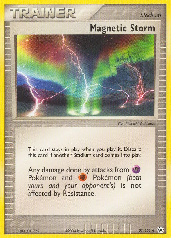 Magnetic Storm #91 EX Hidden Legends Pokemon card