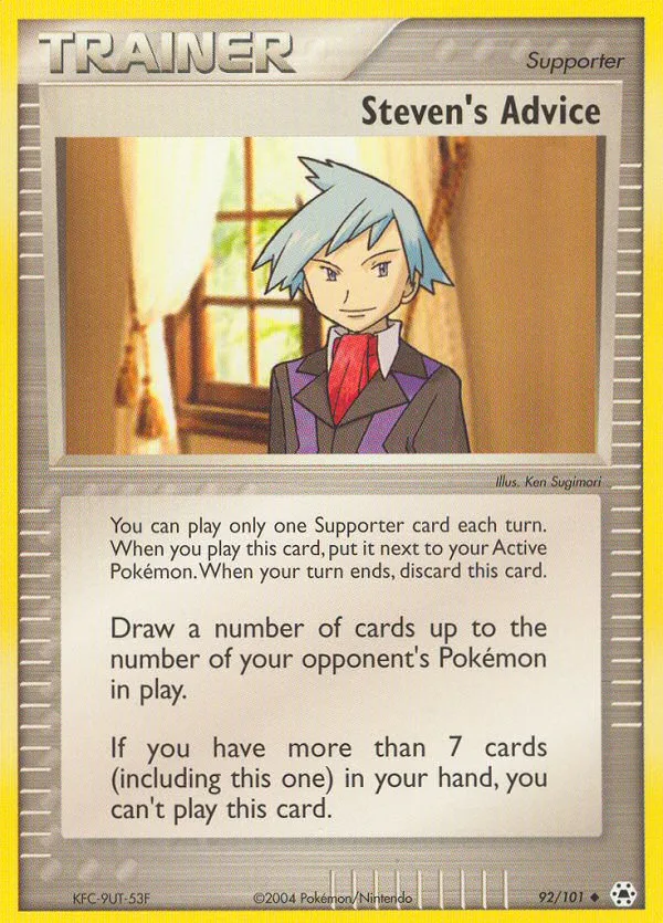 Steven's Advice EX Hidden Legends card