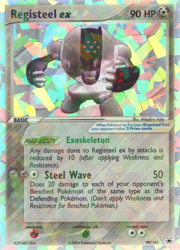 Registeel ex #99 EX Hidden Legends Pokemon card