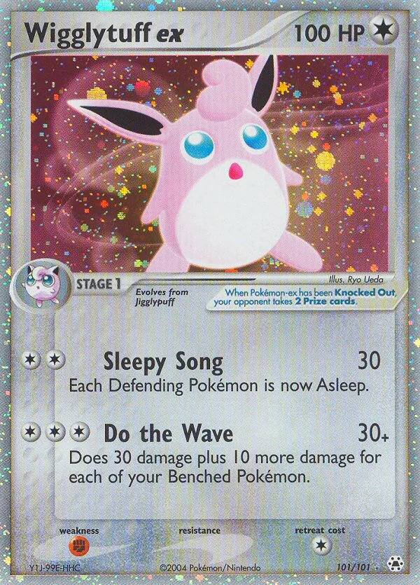 Wigglytuff ex #101 EX Hidden Legends Pokemon card