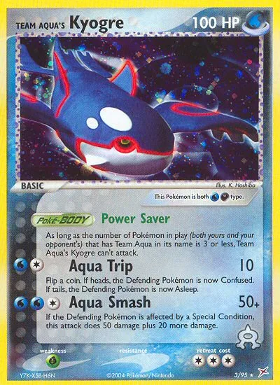Team Aqua's Kyogre #3 EX Team Magma vs Team Aqua Pokemon card