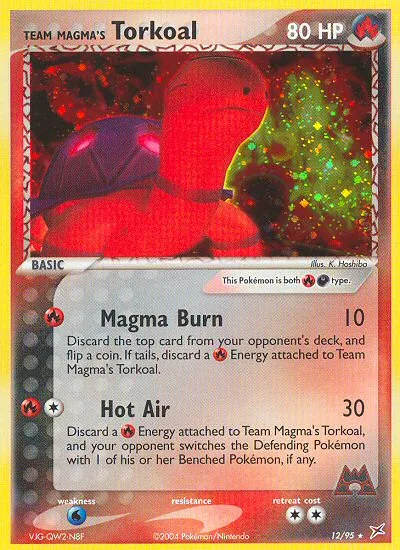 Team Magma's Torkoal #12 EX Team Magma vs Team Aqua Pokemon card
