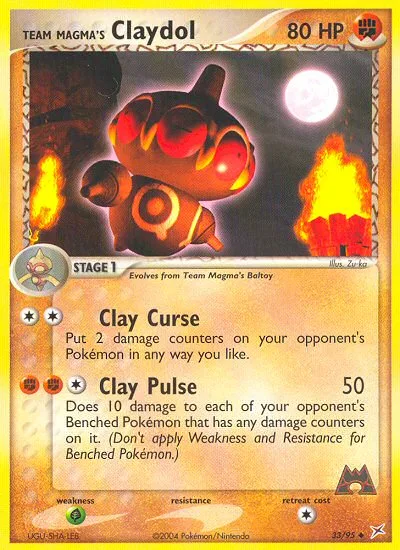 Team Magma's Claydol EX Team Magma vs Team Aqua card
