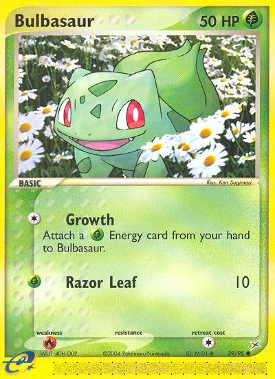 Bulbasaur #39 EX Team Magma vs Team Aqua Pokemon card