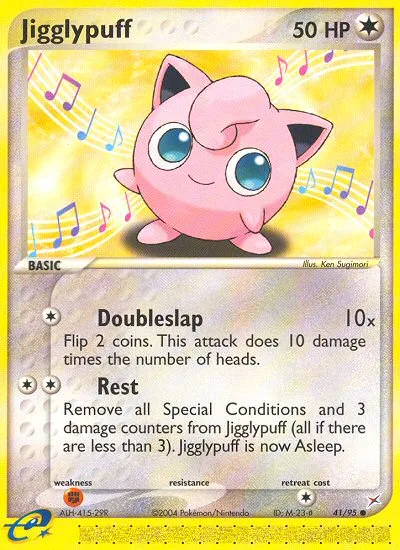 Jigglypuff #41 EX Team Magma vs Team Aqua Pokemon card