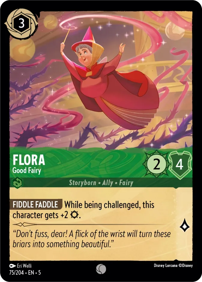 Flora #75 Shimmering Skies Disney Lorcana card