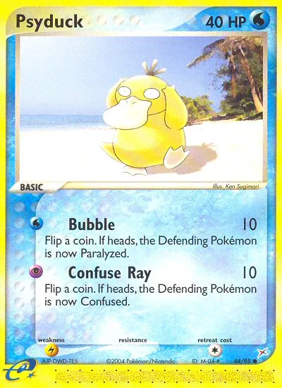 Psyduck #44 EX Team Magma vs Team Aqua Pokemon card