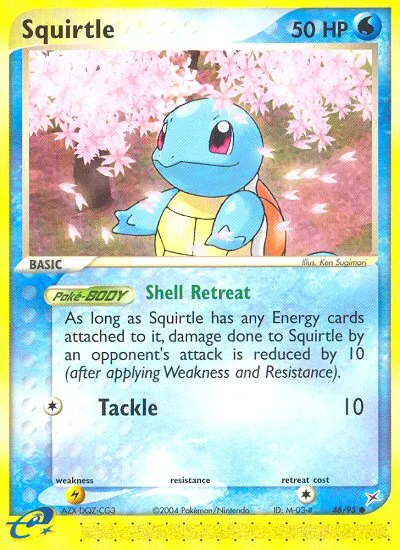 Squirtle #46 EX Team Magma vs Team Aqua Pokemon card