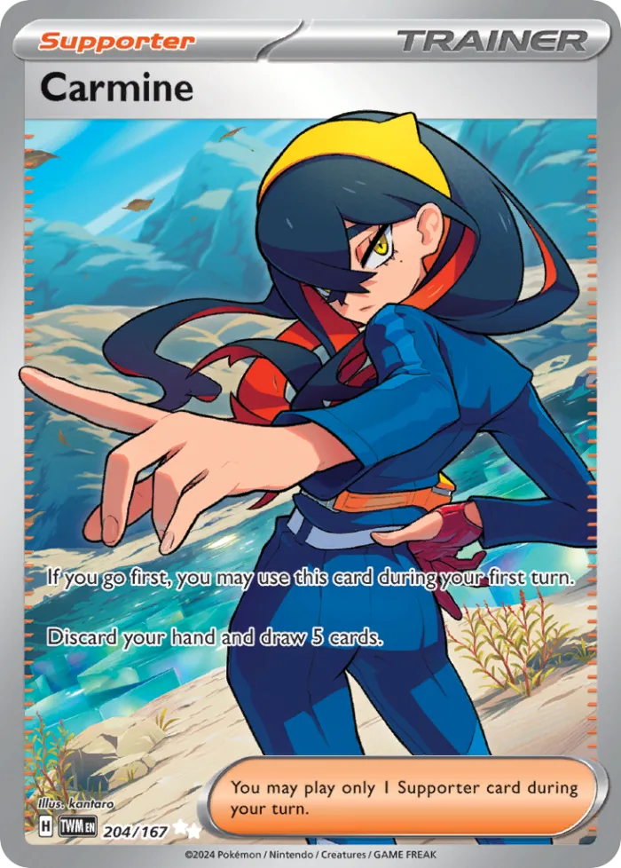 Carmine #204 Twilight Masquerade Pokemon card