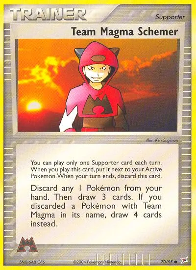Team Magma Schemer #70 EX Team Magma vs Team Aqua Pokemon card