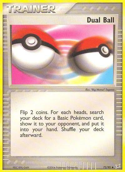 Dual Ball #72 EX Team Magma vs Team Aqua Pokemon card