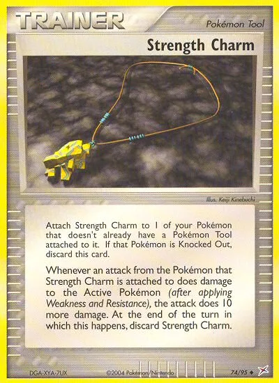 Strength Charm #74 EX Team Magma vs Team Aqua Pokemon card