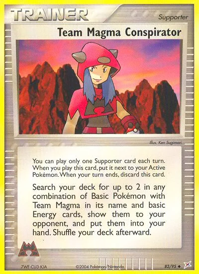 Team Magma Conspirator EX Team Magma vs Team Aqua card