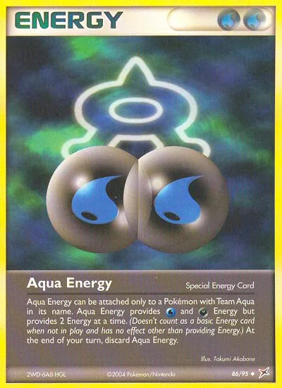 Aqua Energy #86 EX Team Magma vs Team Aqua Pokemon card