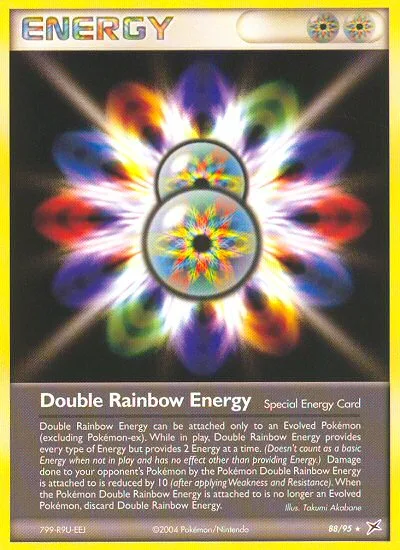 Double Rainbow Energy #88 EX Team Magma vs Team Aqua Pokemon card