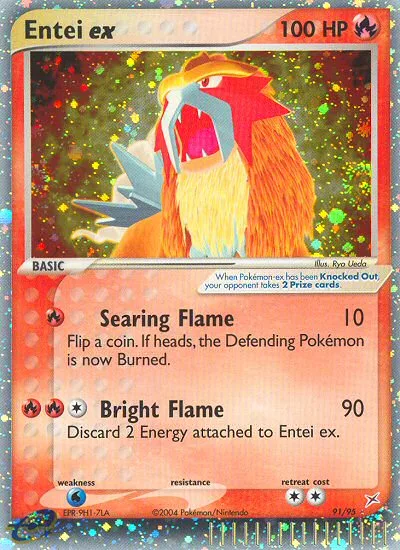 Entei ex #91 EX Team Magma vs Team Aqua Pokemon card