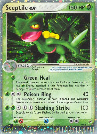 Sceptile ex #93 EX Team Magma vs Team Aqua Pokemon card