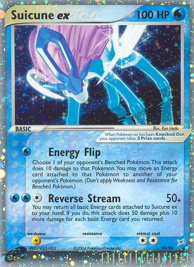 Suicune ex #94 EX Team Magma vs Team Aqua Pokemon card