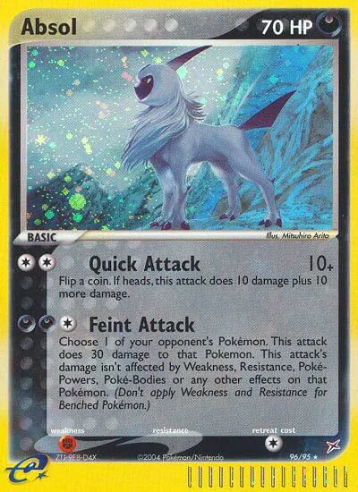 Absol #96 EX Team Magma vs Team Aqua Pokemon card