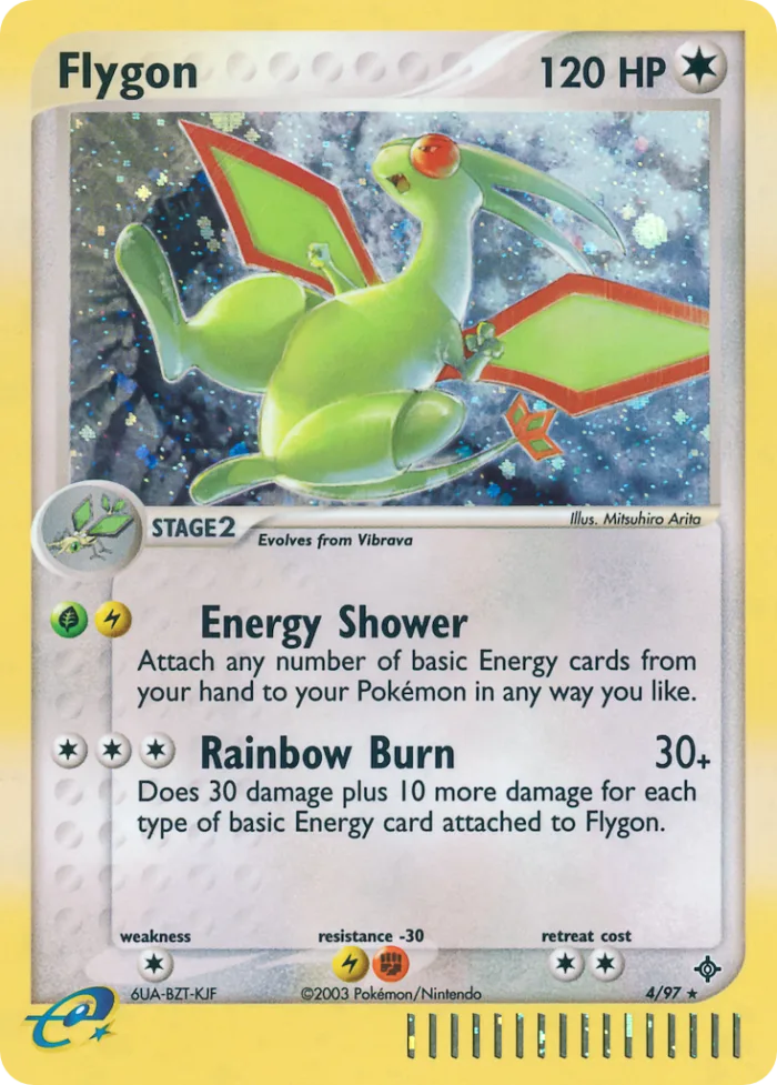 Flygon #4 EX Dragon Pokemon card