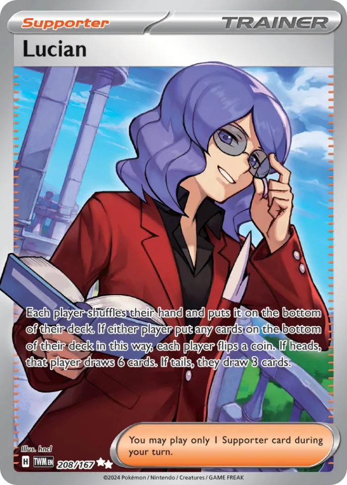 Lucian #208 Twilight Masquerade Pokemon card