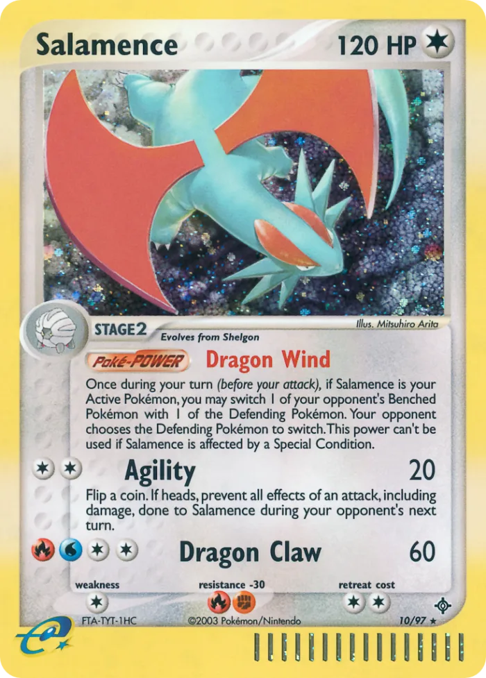 Salamence #10 EX Dragon Pokemon card