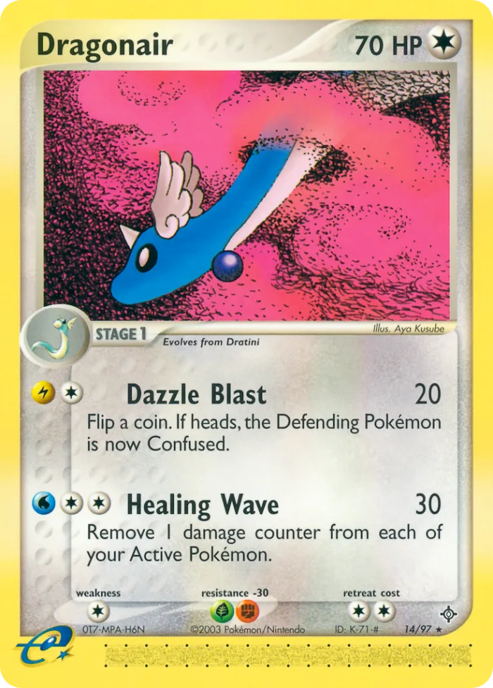 Dragonair #14 EX Dragon Pokemon card