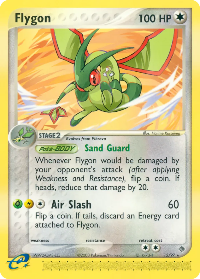 Flygon #15 EX Dragon Pokemon card