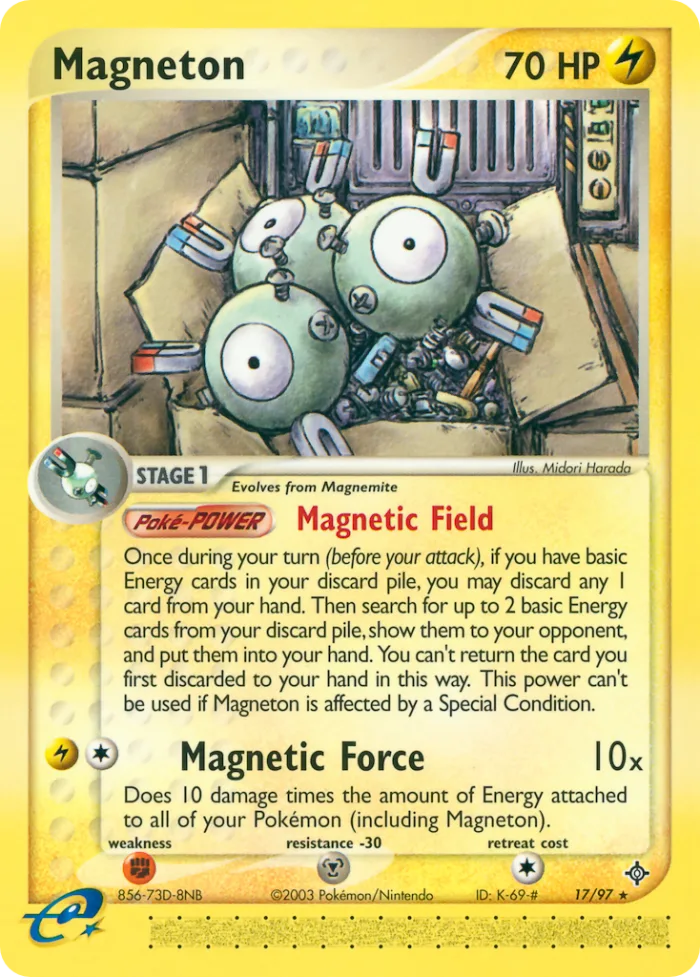 Magneton EX Dragon card