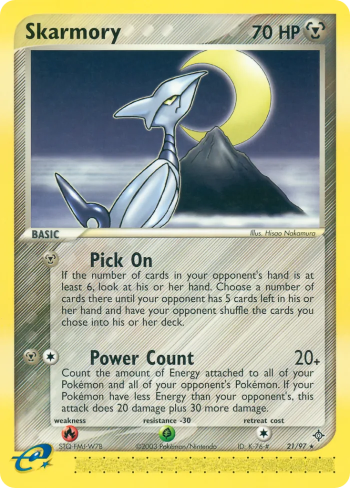 Skarmory EX Dragon card