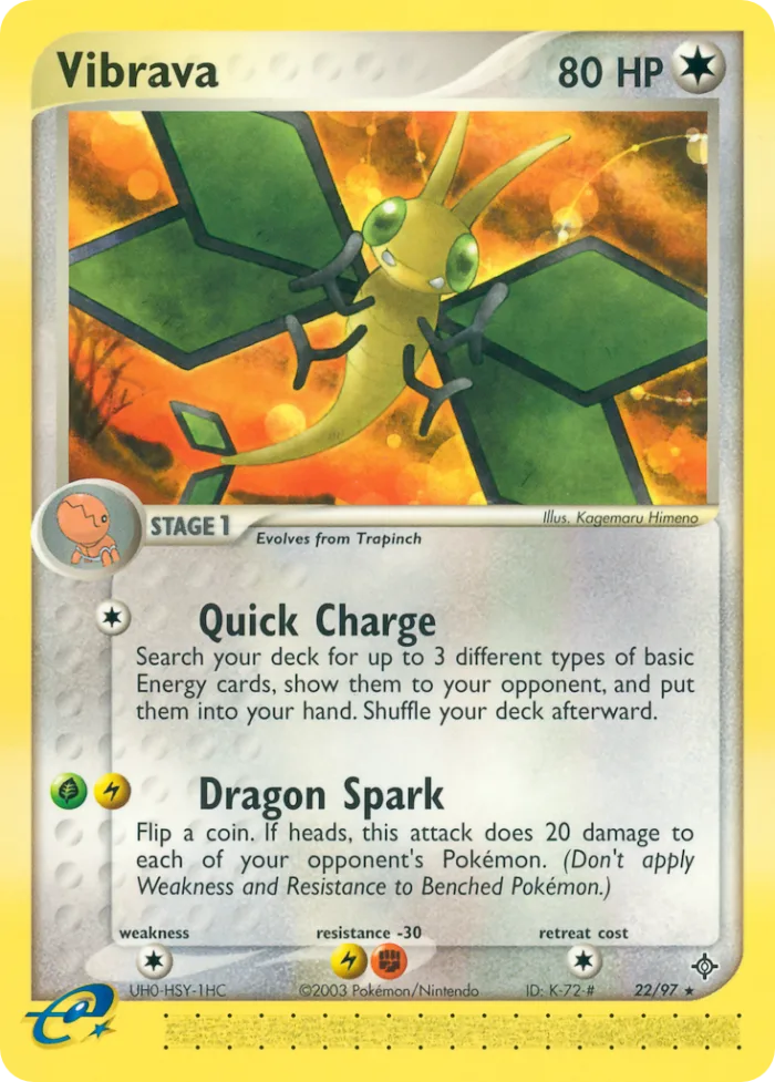 Vibrava EX Dragon card
