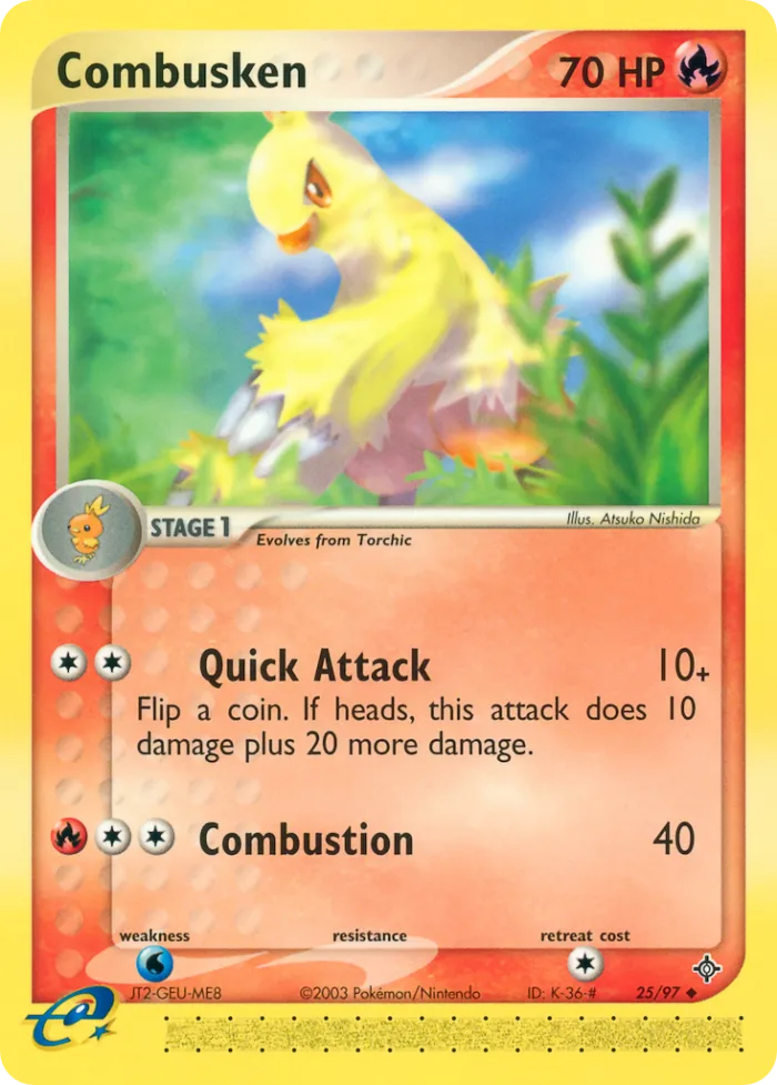 Combusken EX Dragon card