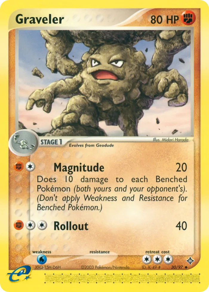 Graveler #30 EX Dragon Pokemon card