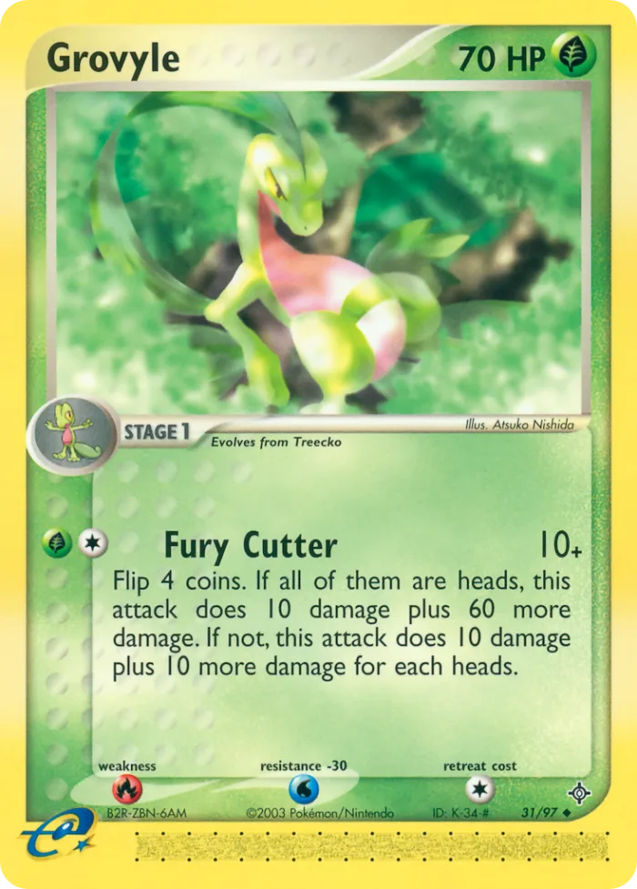 Grovyle EX Dragon card