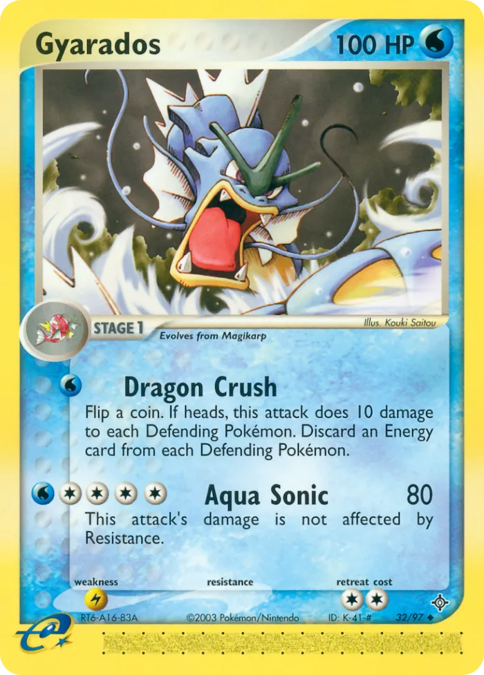 Gyarados #32 EX Dragon Pokemon card