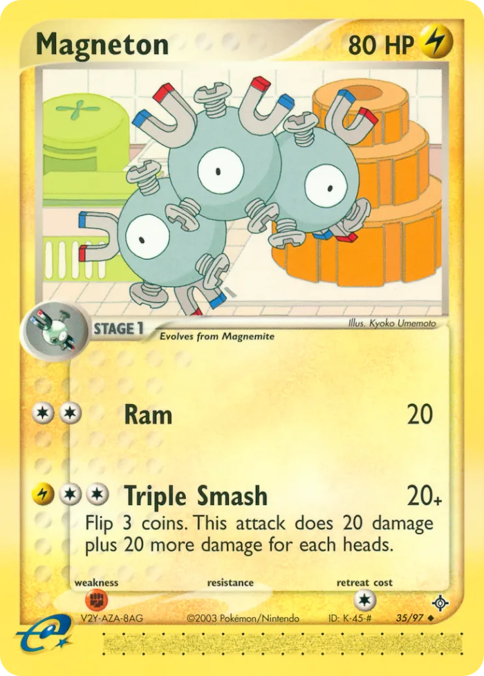 Magneton EX Dragon card