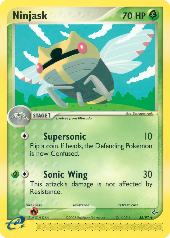 Ninjask #38 EX Dragon Pokemon card