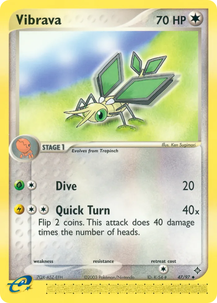 Vibrava EX Dragon card