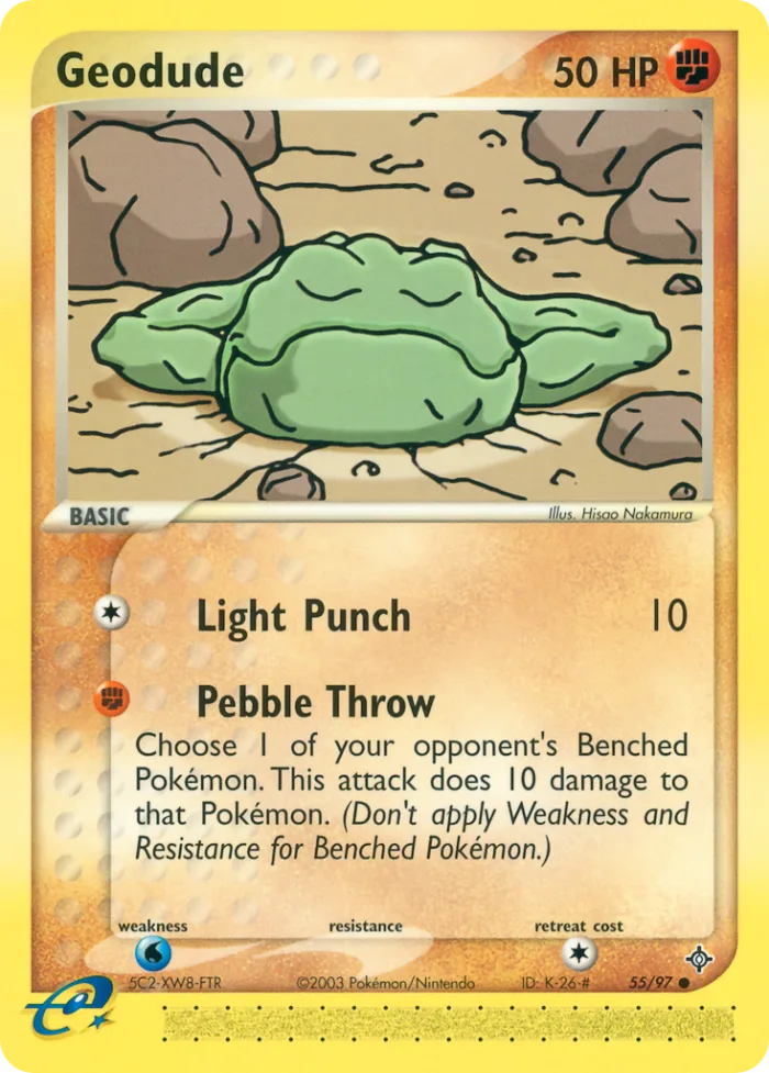 Geodude EX Dragon card