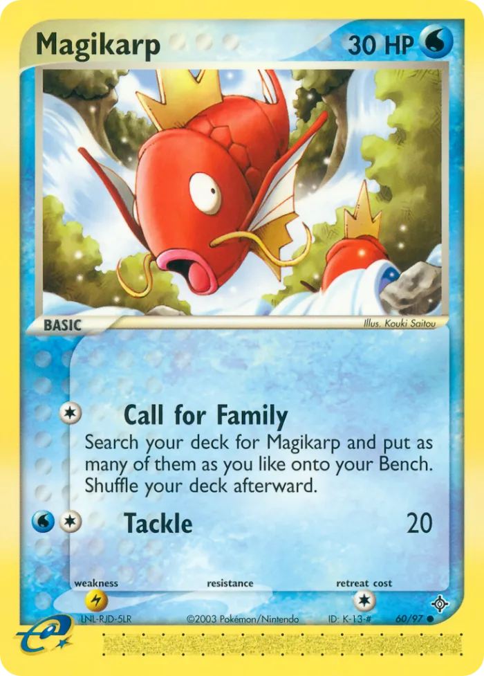 Magikarp #60 EX Dragon Pokemon card