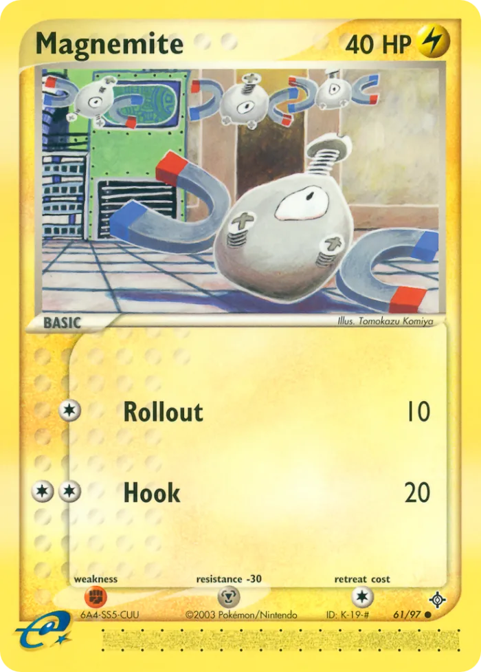 Magnemite EX Dragon card