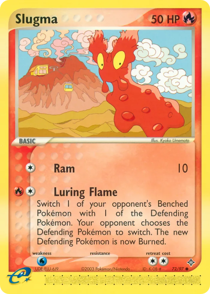 Slugma #72 EX Dragon Pokemon card