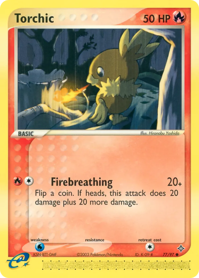 Torchic #77 EX Dragon Pokemon card