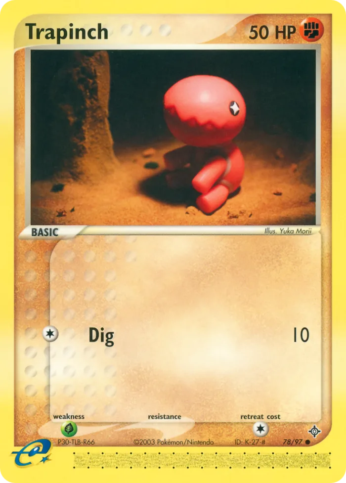 Trapinch EX Dragon card