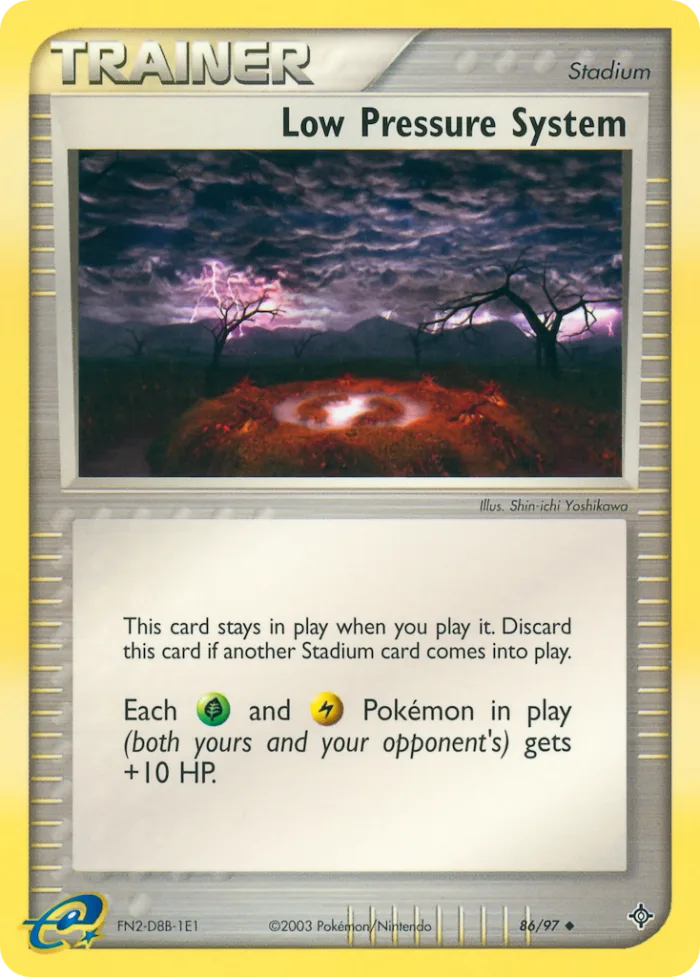 Low Pressure System #86 EX Dragon Pokemon card