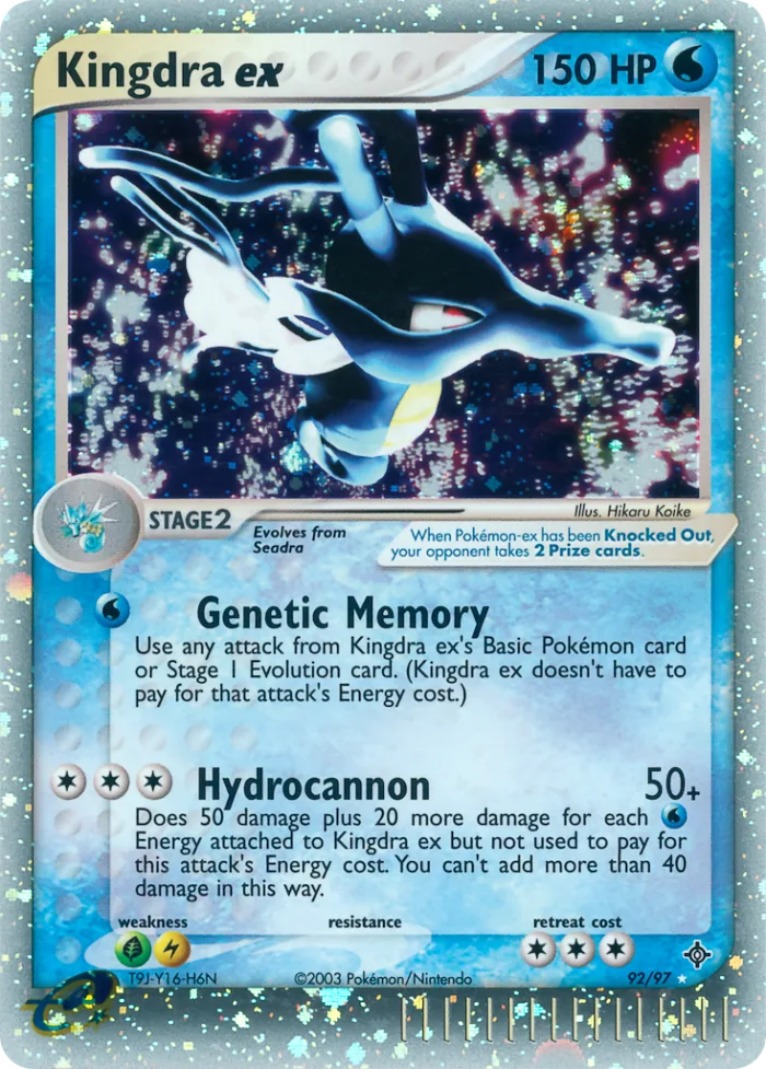 Kingdra ex #92 EX Dragon Pokemon card