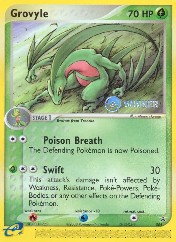 Grovyle #4 Nintendo Black Star Promos Pokemon card