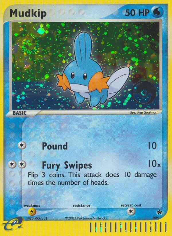 Mudkip #5 Nintendo Black Star Promos Pokemon card